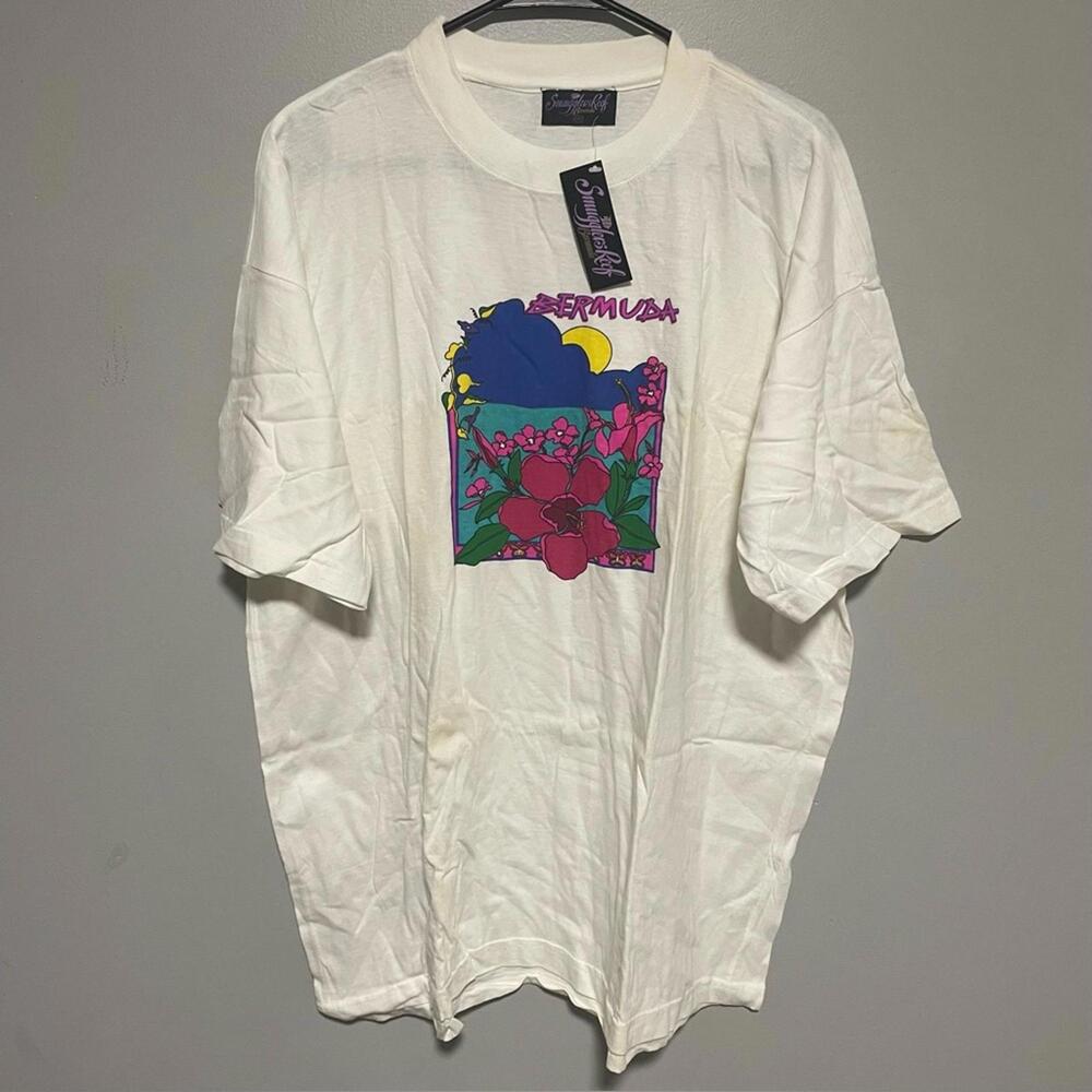 Smugglers reef Bermuda White Graphic T-Shirt men’s size XXL